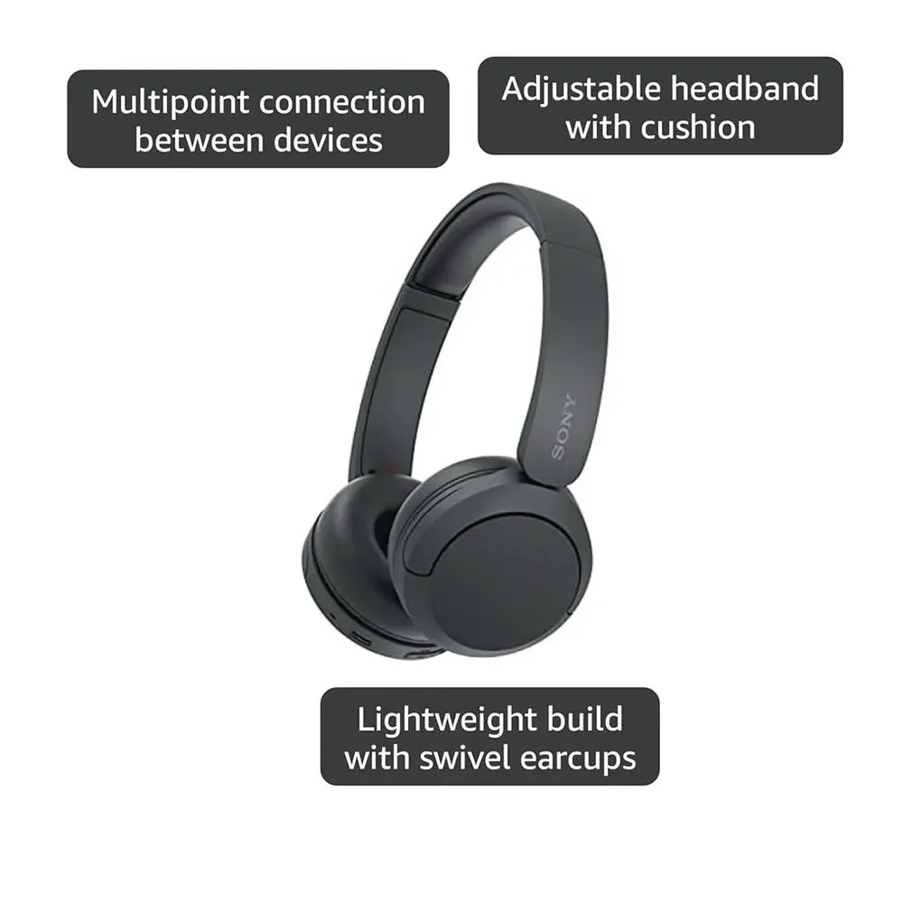 Sony WH-CH520 Wireless Over-Ear Headphones - Black